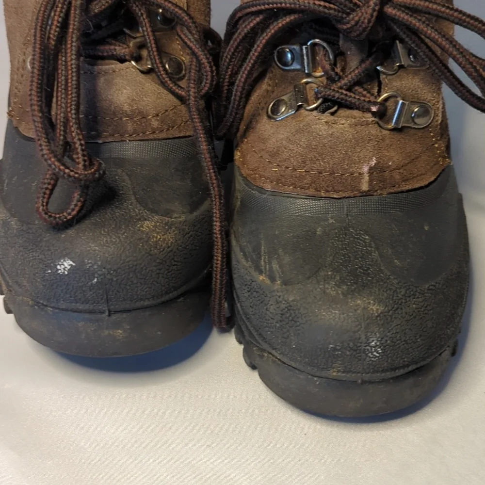 Itasca Ice Breaker Brown Leather Winter Boots Boys Size 2